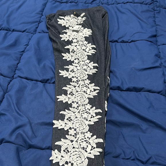 Dark blue super soft jeggings/tights. - Picture 3 of 6